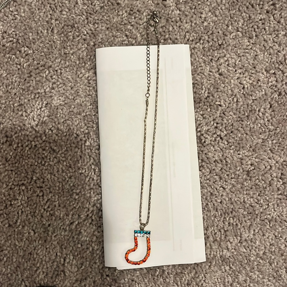 Stocking necklace